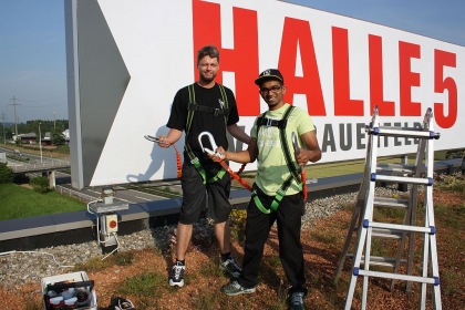 Halle 5 Beschriftung 2013
