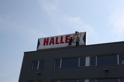 Halle 5 Beschriftung 2013